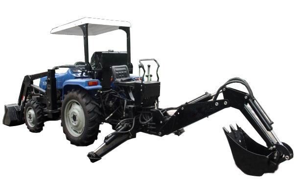 Máy kéo Backhoe đính kèm